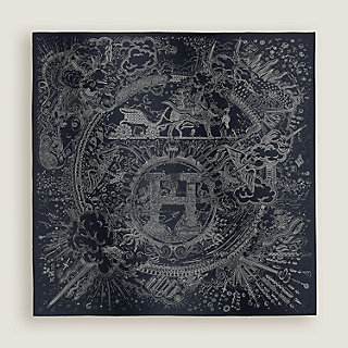 超美品☆HERMES☆麻100%☆一枚仕立て☆アンサンブルジャケット Hermès Minuit au Faubourg 70